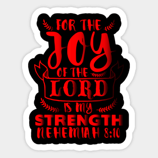 Nehemiah 8:10 Sticker